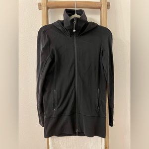 Lululemon scuba full-zip hoodie, black, size 6